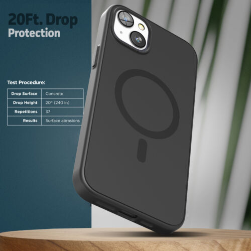iPhone 14 Belt Clip Case, Slim MagSafe Compatible Cover with Holster Black - Picture 5 of 7