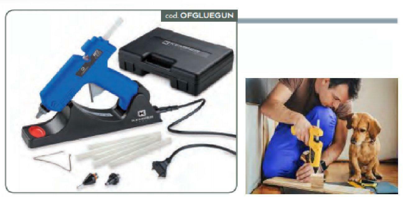 KEMPER PISTOLA ELETTRICA 25W A BATTERIA PER COLLA OFGLUEGUN