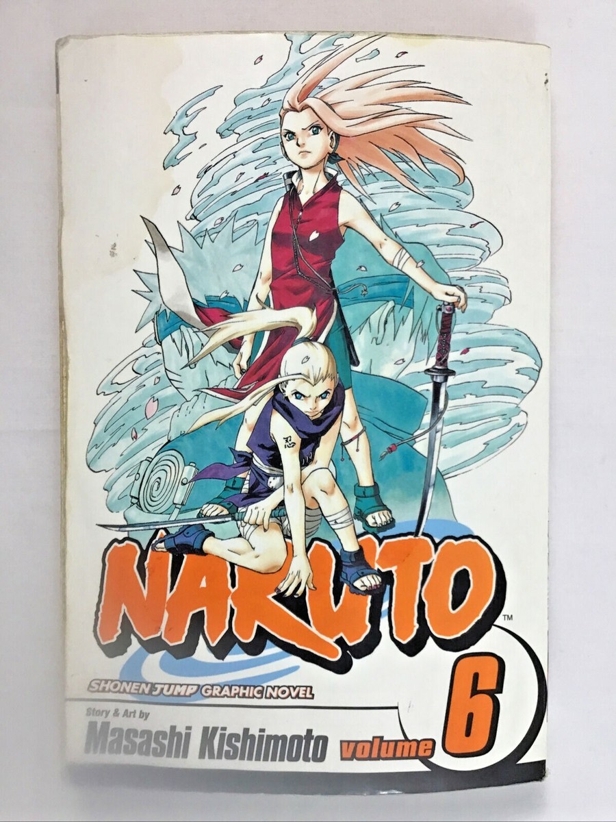 Naruto Volume 6 Shonen Jump Graphic Novel Masashi Kishimoto Soft