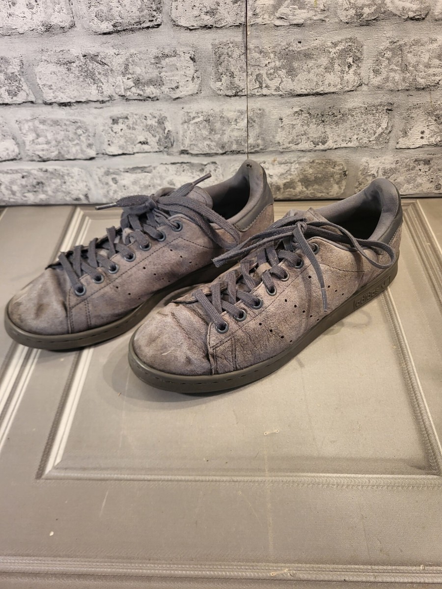 Grey Suede Stan Smith Shoes Gray Originals Stan Smith Grey Top