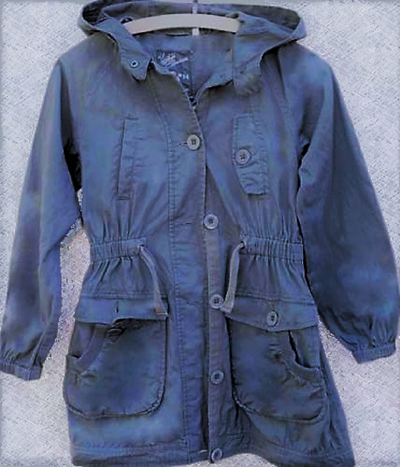 C&A ungefütterte Jacke Kurz Mantel Parka Kapuze Olive Khaki Grün