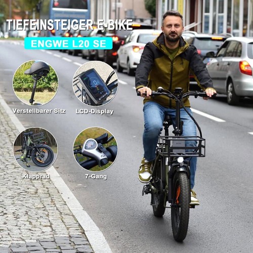 ENGWE L20 SE Elektrofahrrad 250W E-Bike Klapprad 20 Zoll Herren/Damen City EBike - Bild 2 von 16