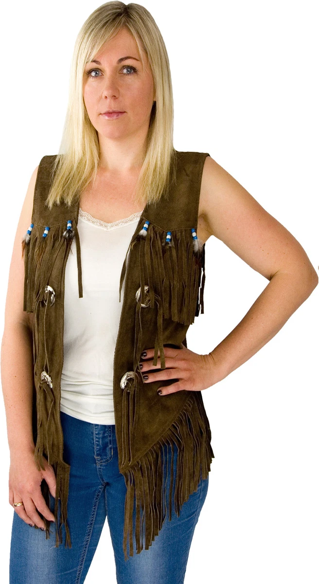 gilet western cuir