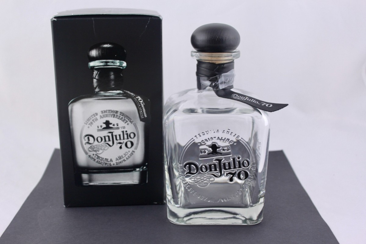 Don Julio 70th Anniversary Empty Tequila Bottle 750 Ml for sale