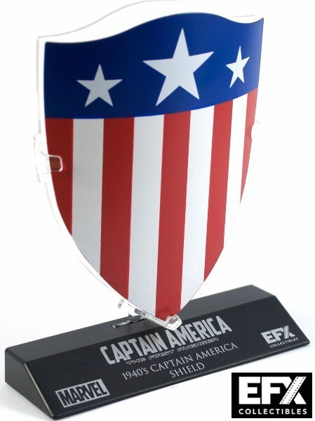 eFX Collectibles Marvel Captain America 1940's Mini Shield Replica