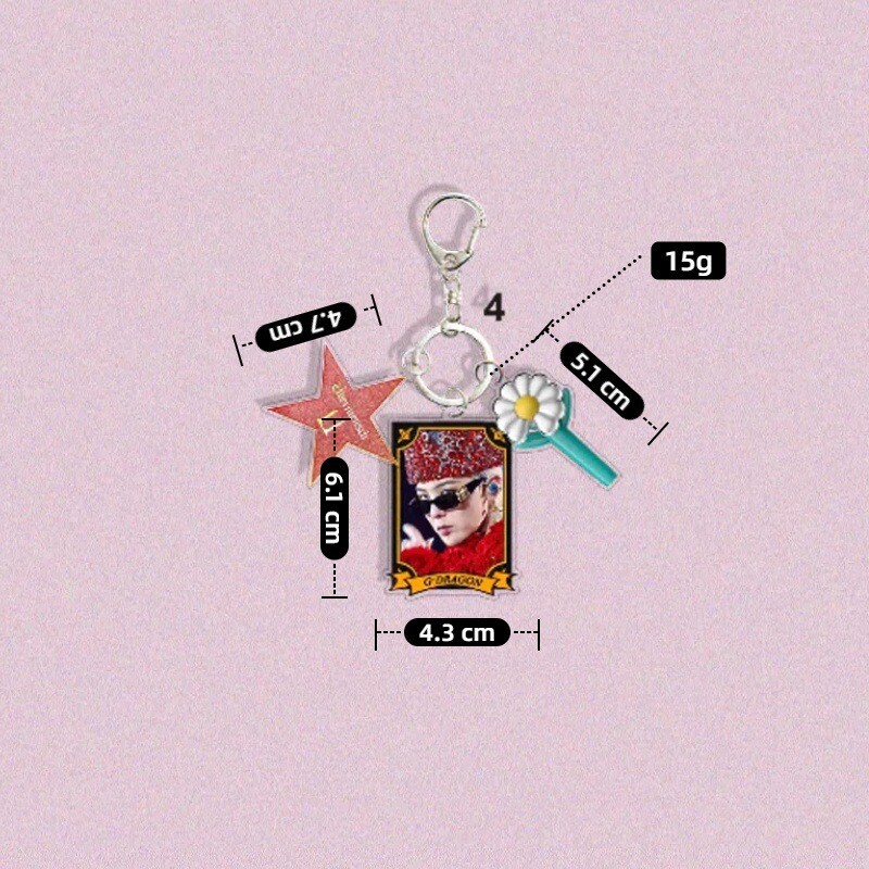 Kpop G-DRAGON Ubermensch Concert Pendant Bag Accessory