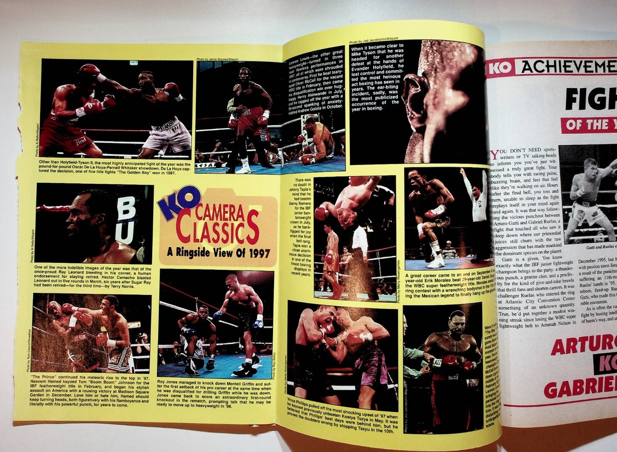 KO The Knockout Boxing Magazine 1998年号 １月号-９月号。 1998 April KO Knockout Boxing Magazine Oscar De La Hoya
