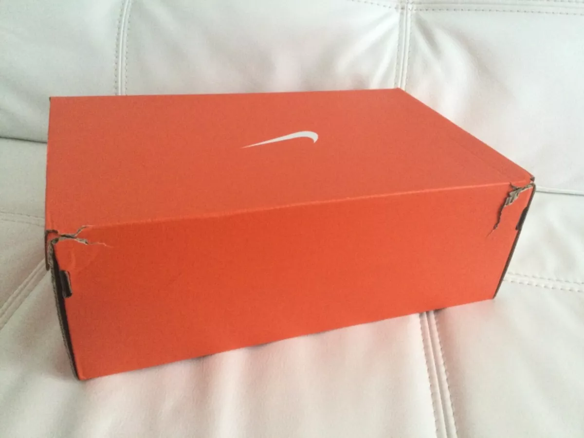 Empty Large Orange Nike Cardboard Shoe Box 32x20x11cm - used