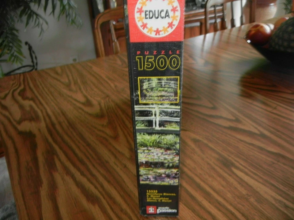 New Claude Monet EDUCA Fine Art Collection Puzzle 1500 WhiteWater Lilies 15535 - Image 2 of 4