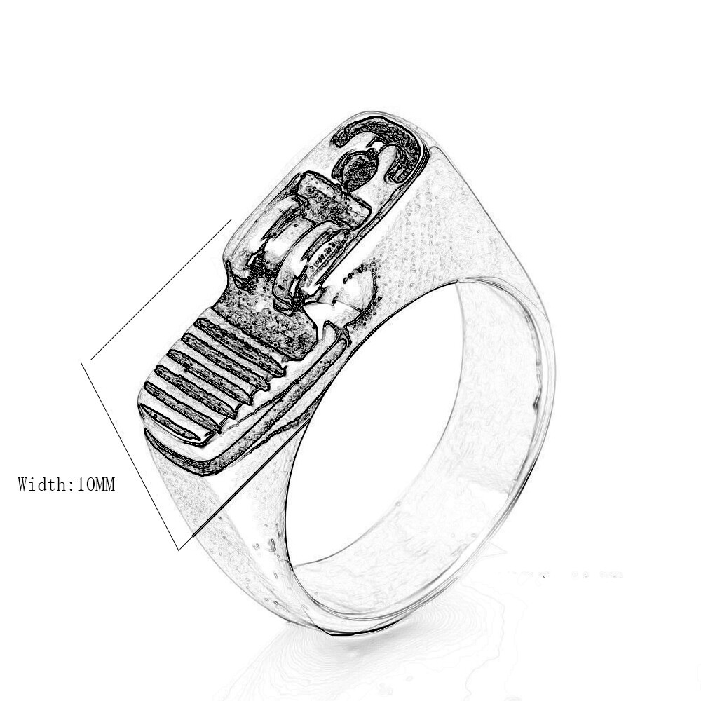 Vintage Cigarette Lighter Funny Ring Stainless Steel Men's Gothic Biker Ring