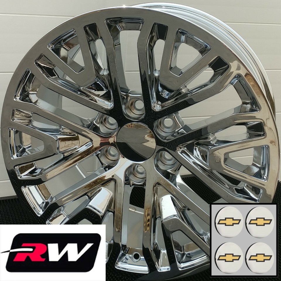 20 inch Chevy Silverado 1500 Replica Wheels Chrome 2019 GM Accessory ...