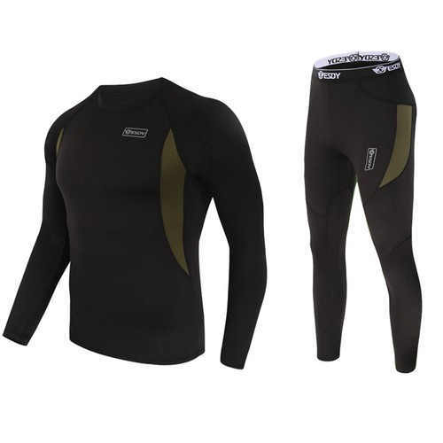 ESDY Thermal Underwear Set For Men Long Johns Top & Bottom Ultra Soft Fleece - Picture 13 of 16