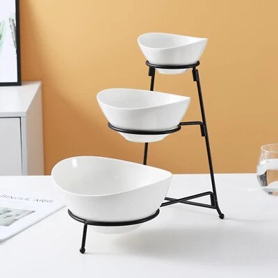 LYNEN Three Tier Serving Sets Food Display Dessert Presentation |