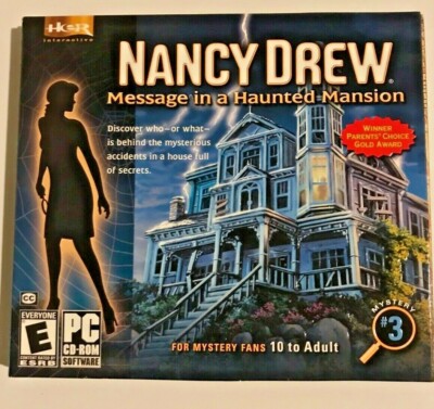 Nancy Drew Message in a Haunted Mansion New CD ROM Game Windows 98