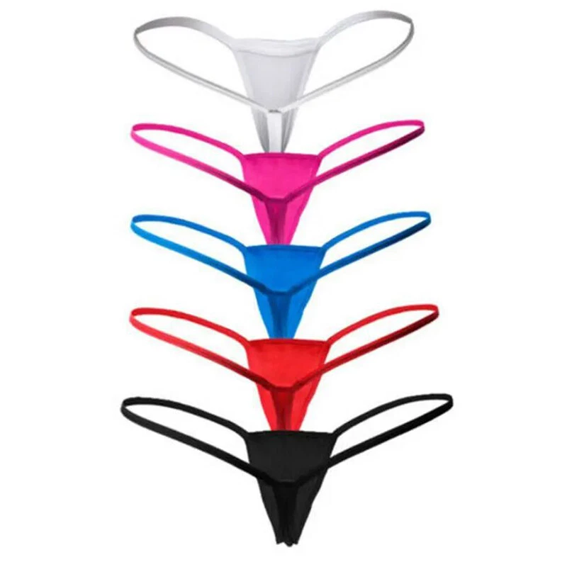 Paquete de 5 mini sexy tanga micro tanga ropa interior bragas lencería para mujer lote Foto 3 de 4