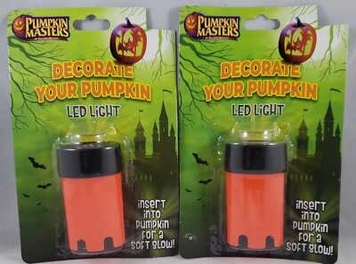 Pumpkin Masters Decorate Your Pumpkin LED Light Lot Of 2
