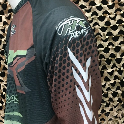 NEW HK Army Retro Paintball Jersey - Edge Brown/Olive - Medium - 第 7/12 張圖片