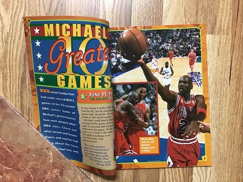 MICHAEL JORDAN RARE 1998 SCE FULL SI FOR KIDS MAGAZINE *POSTER &INSERTS CARDS* - Picture 4 of 19