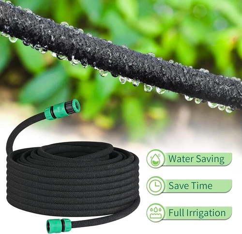 100m Perlschlauch Tropfschlauch Gartenschlauch Set Bewässerungssystem+Zubehör - Bild 1 von 22