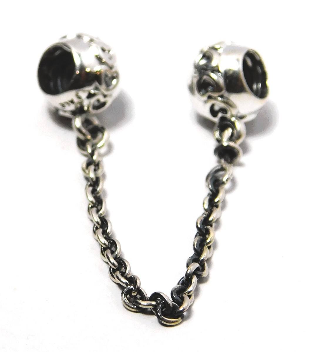Authentic Pandora Charm, Love Connection Safety Chain 791088-05 | eBay