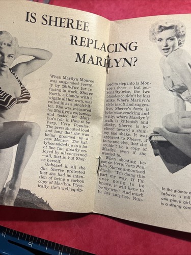 TEMPO & QUICK MINI PULP MAGAZINE 1955 Jane Russell Cover NEWS STORIES A-BOMB NBA - Picture 12 of 14
