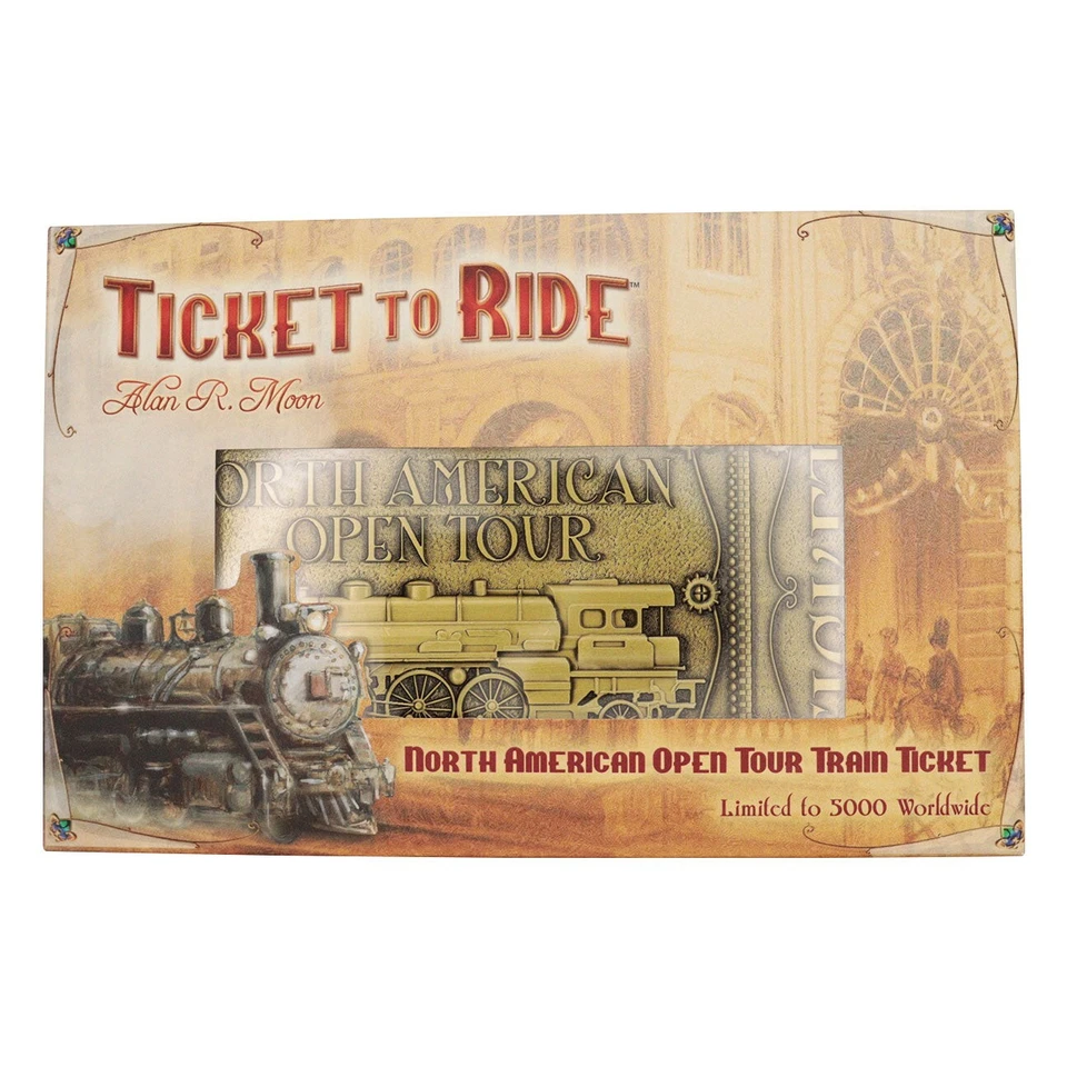 Ticket to Ride North American Open Tour Ingot Card Limited Edition Collectible - Image 4 of 4