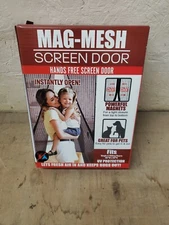 Magnetic Screen Door Heavy Duty Strong Magnets And Mesh Curtain Transparent NIB