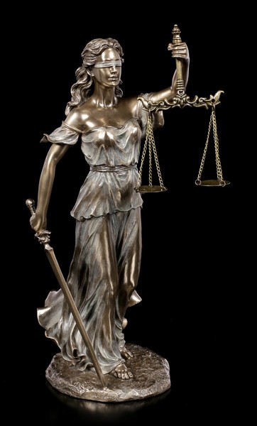 Themis Figur - Justitia GöTtin Mit Schwert Und Waage | Deko Skulptur Veronese-image