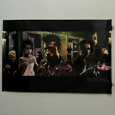 おもちゃ Framed Poster of Justin Reed Poster: Fight Club 2009 Justin Reed “The First Rule” Size 36x24