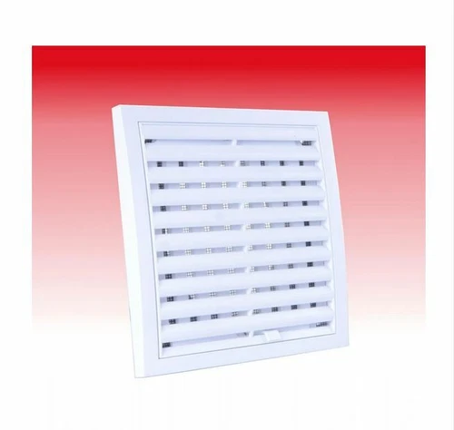 White Ventilation Grille with Adjustable Wall Switch Duct Cover