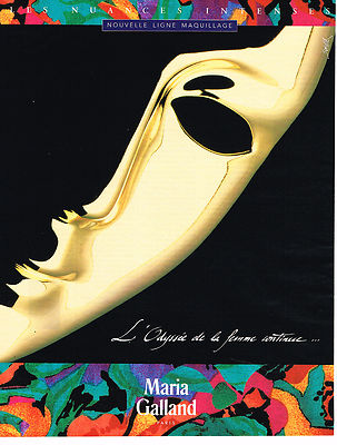 REKLAME WERBUNG 025 1991 MARIA GALLAND Kosmetik von DESPOIX