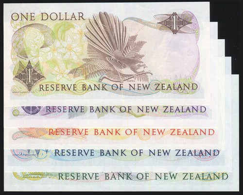 New Zealand - $1 - $20 - Hardie - Low First Prefix Set - 000202 - Unc - Bild 2 von 2