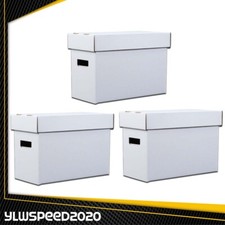 Comic Books Storage Boxes White Short Holds 150-175 Stackable Durable Archive