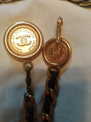 Chanel Belt CC Logo 31 Rue Cambon Leather Black CHANEL PARIS 31 RUE CAMBON PARIS BELT BLACK GOLD | eBay main image 3