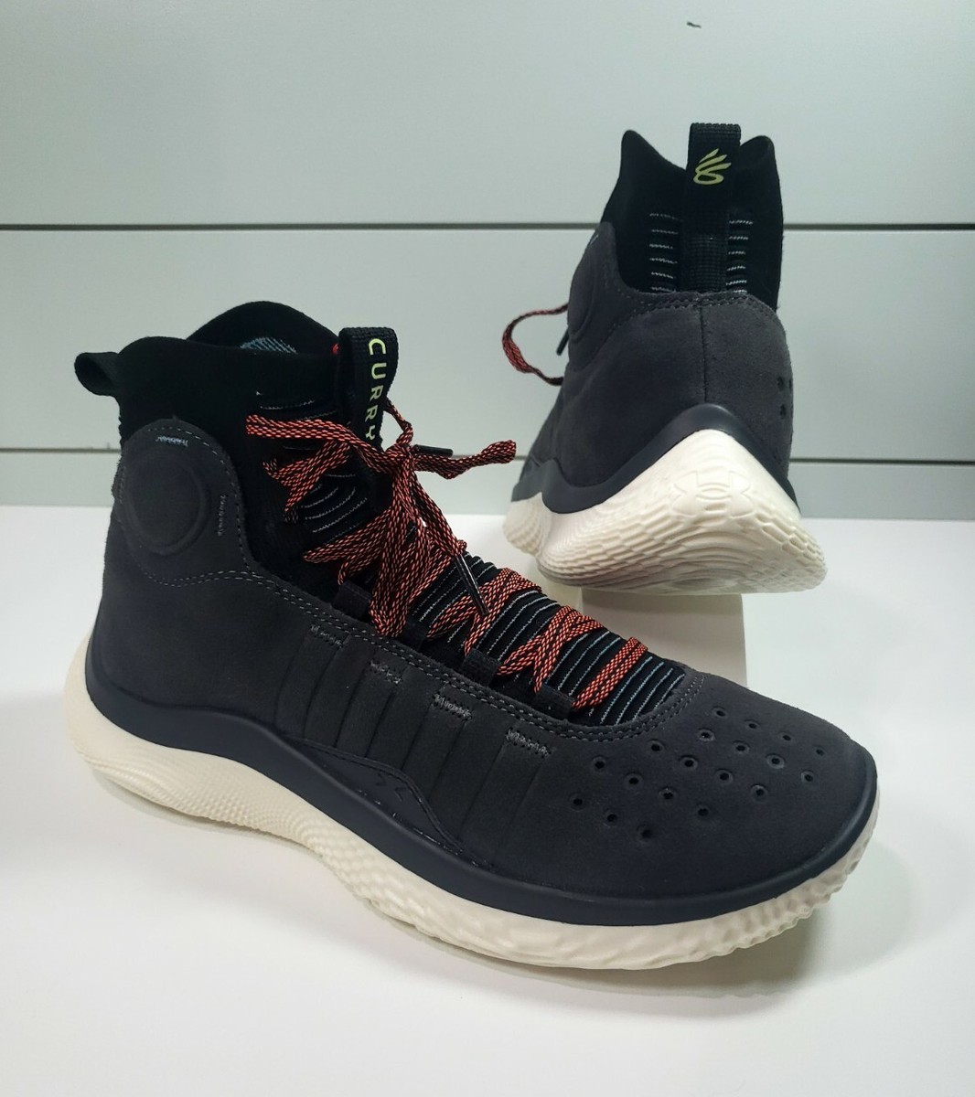 Under Armour UA Curry FloTro Glow Jet Grey 3024861-101 Suede Basketball  shoes