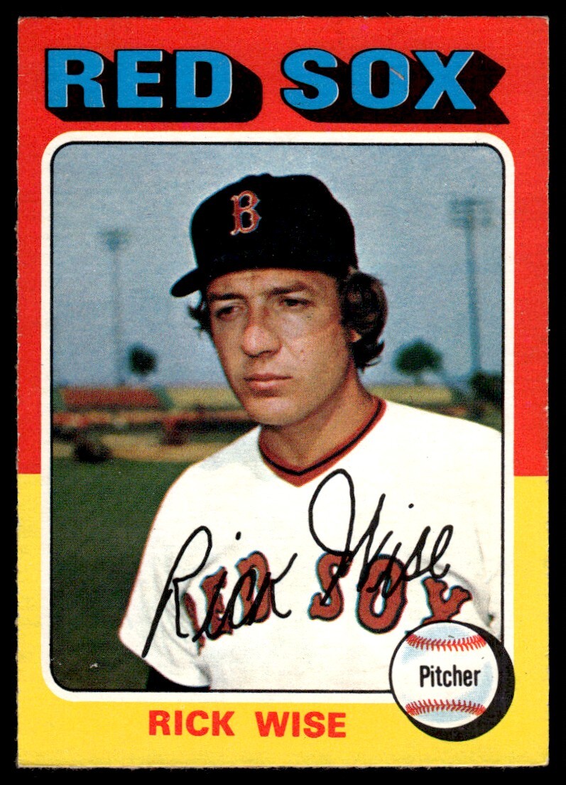 1975 O-Pee-Chee Rick Wise Boston Red Sox #56 R97