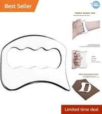5" Silver Gua Sha Scraping Tool - Essential for Muscle Recovery & Relaxation