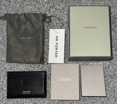 Tom Ford Kartenetui - Leder schwarz - mit OVP Fullset  - mit Rechnung