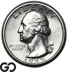 1932-S Washington Quarter *Key Date* Choice BU++, Tough This Nice