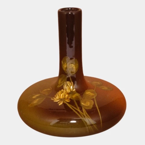 Rookwood Pottery 1899 Standard Glaze Clover Flowers Bottle Vase 763C Felton
