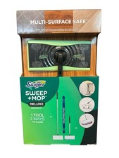 Swiffer Sweep + Mop Deluxe Sweeping Kit, 1 Sweeper + 30 Refills. New!