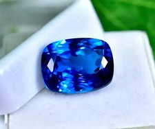 11 Ct Natural CERTIFIED Ceylon Blue Sapphire Cushion Cut Loose Gemstone