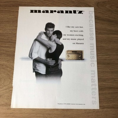 GRAM19 MAGAZINE ADVERT 11X8 CHOOSE MARANTZ   BECAUSE MUSIC MATTERS