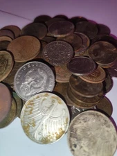 DM Münzlot – 69 Deutsche Mark – inkl. 3×5 DM, davon 2×Silber – Bodenfund!