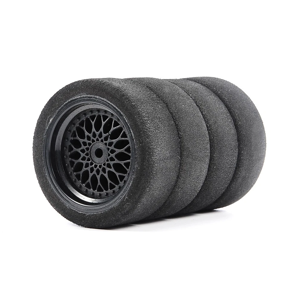 4pcs 1/10 On-road Foam Tires&Wheel Rims 12mm Hex For HSP HPI RC Racing Car - Image 4 of 4