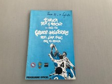 1986 France v England Rugby Match programme