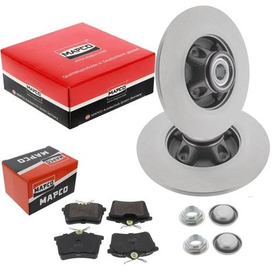 MAPCO BREMSSCHEIBEN 268mm + BELÄGE HINTEN passend für BERLINGO + PARTNER