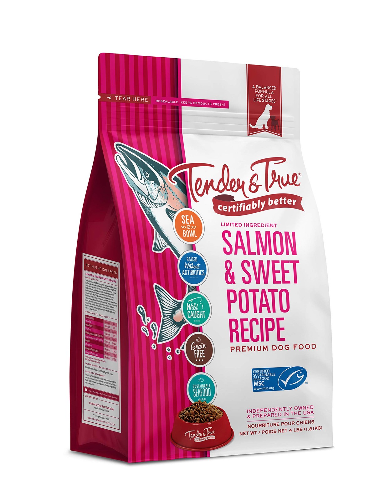 Salmon & Sweet Potato Recipe Dog Food, 51030