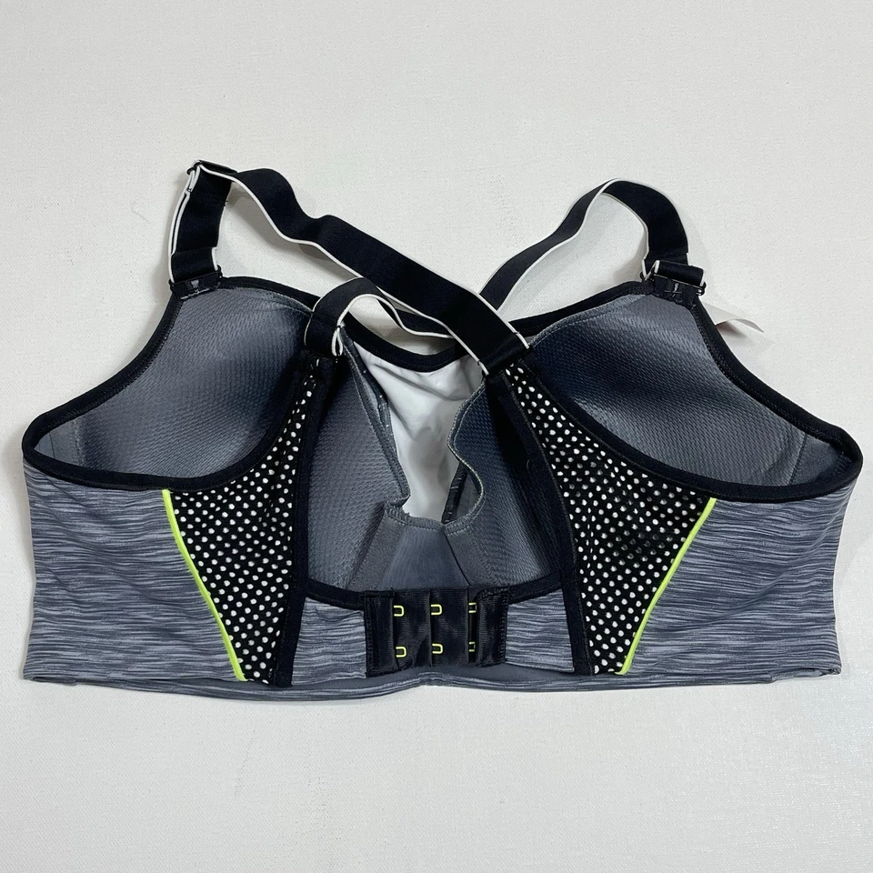 Maidenform Sports Bra Womens 36D Gray Cross Back Underwire - Image 3 of 4