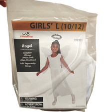 Angel Costume Dress, Sash, Halo New with Tags NWT Girl's Size L Large